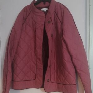SONOMA Women's Quilted Jacket - Burgundy